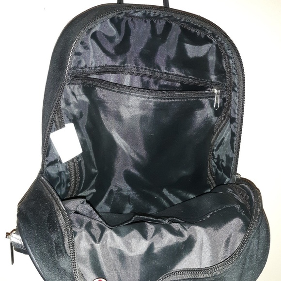 Black suede mini backpack - Picture 3 of 3